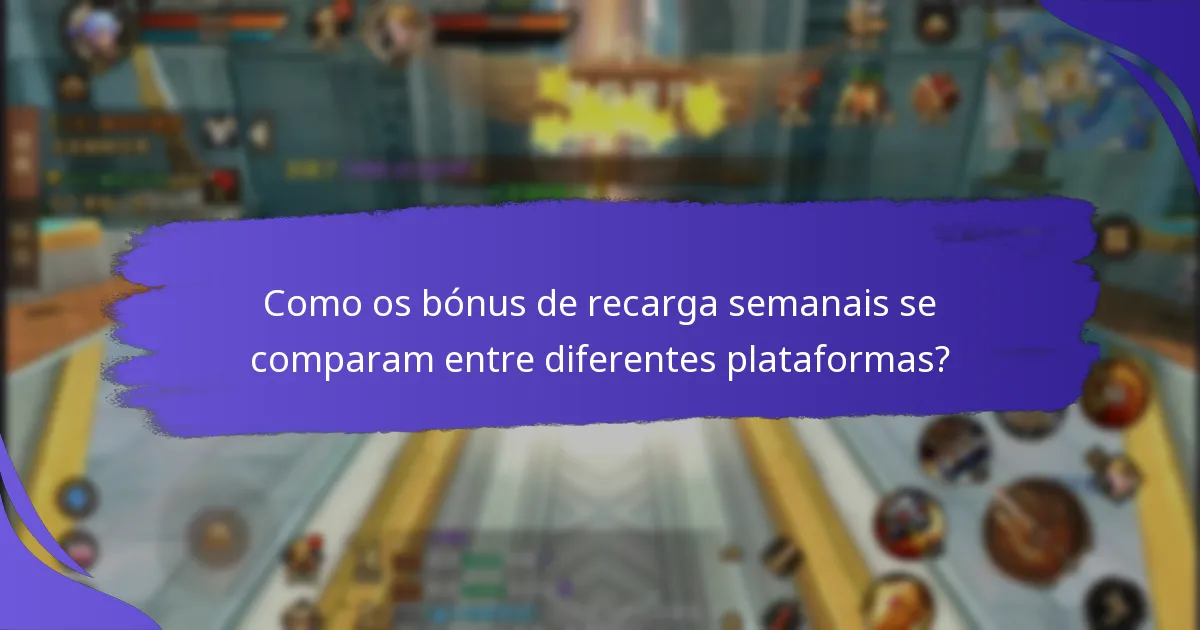 Como podem os jogadores maximizar o seu envolvimento com os bónus de recarga semanais?