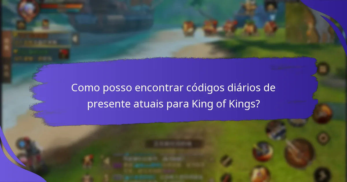 Como resgatar códigos de presente em King of Kings?