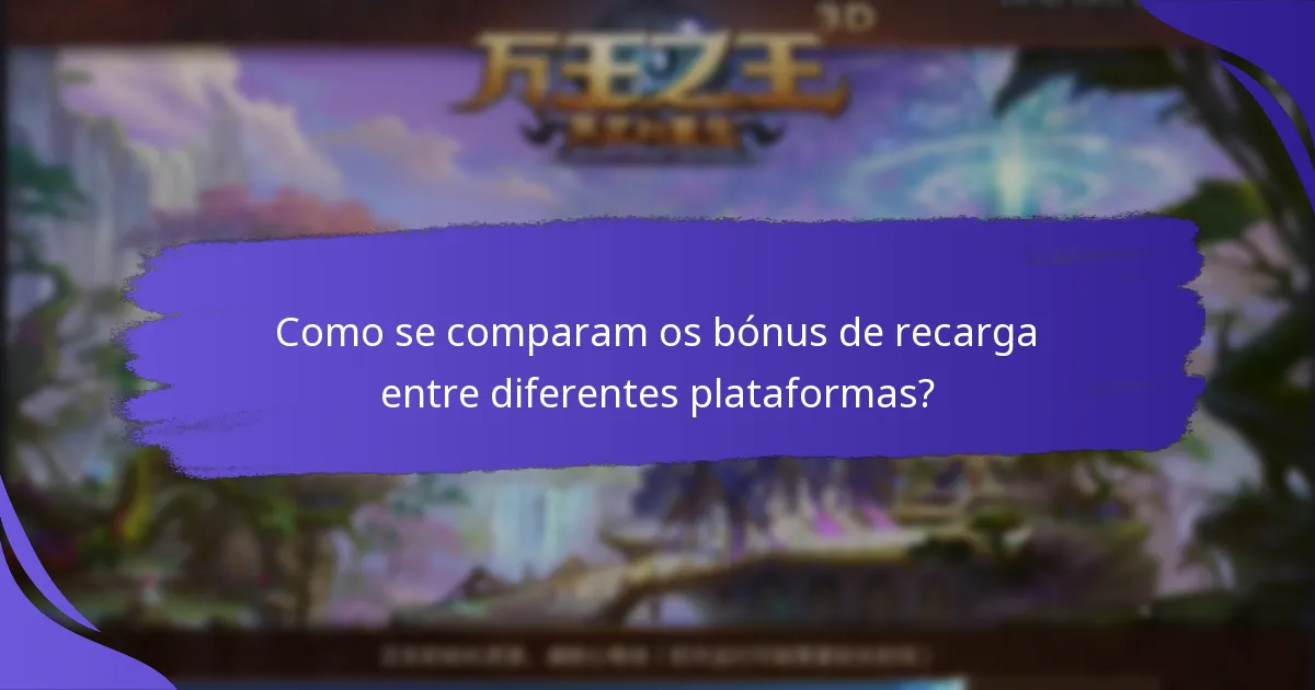 Como podem os novos jogadores reclamar bónus de recarga?