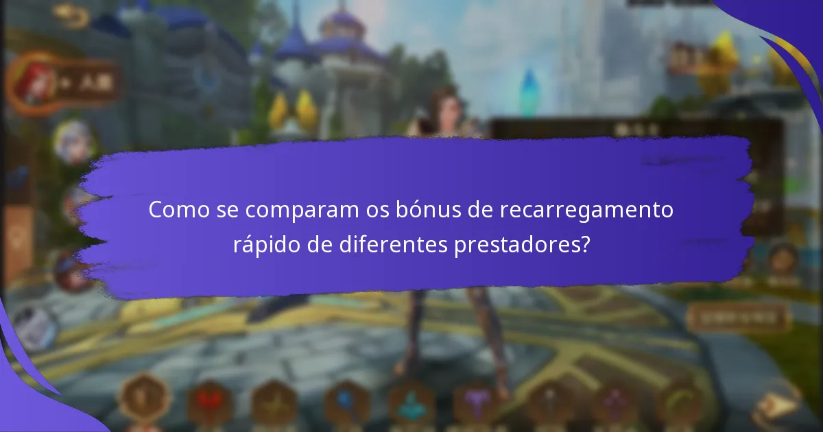 Como posso resgatar bónus de recarregamento rápido?