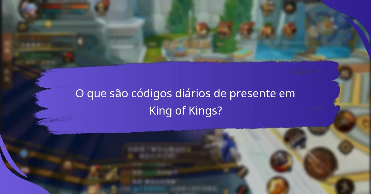 Com que frequência são lançados novos códigos de presente em King of Kings?