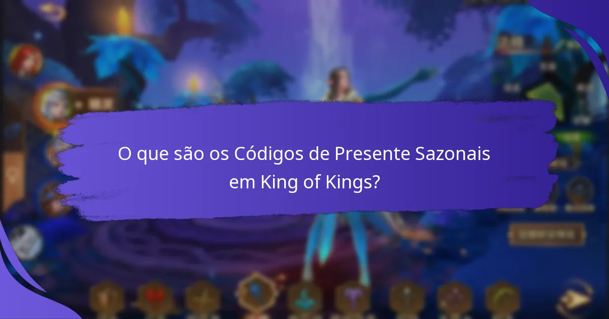 Como os Códigos de Presente Sazonais se comparam a eventos passados?