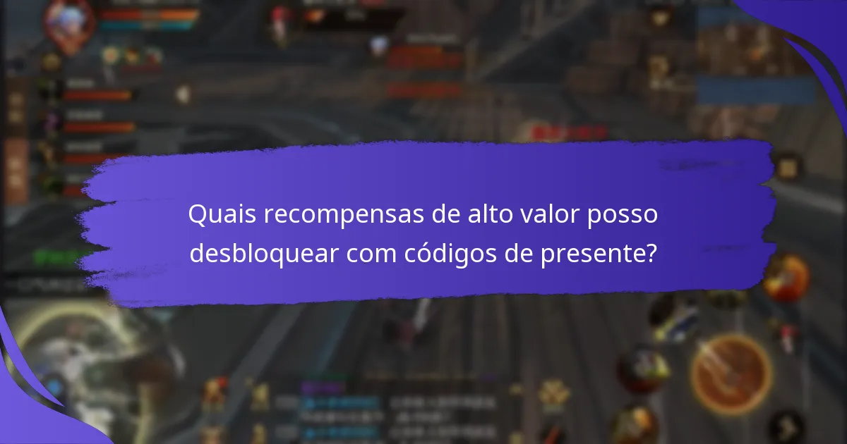 Quais são as limitações do uso de códigos de presente?