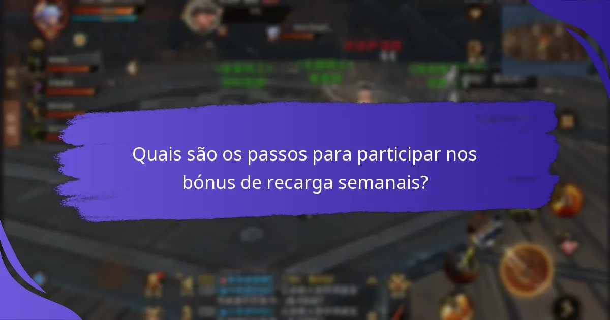 Quais são os riscos ou limitações potenciais dos bónus de recarga semanais?