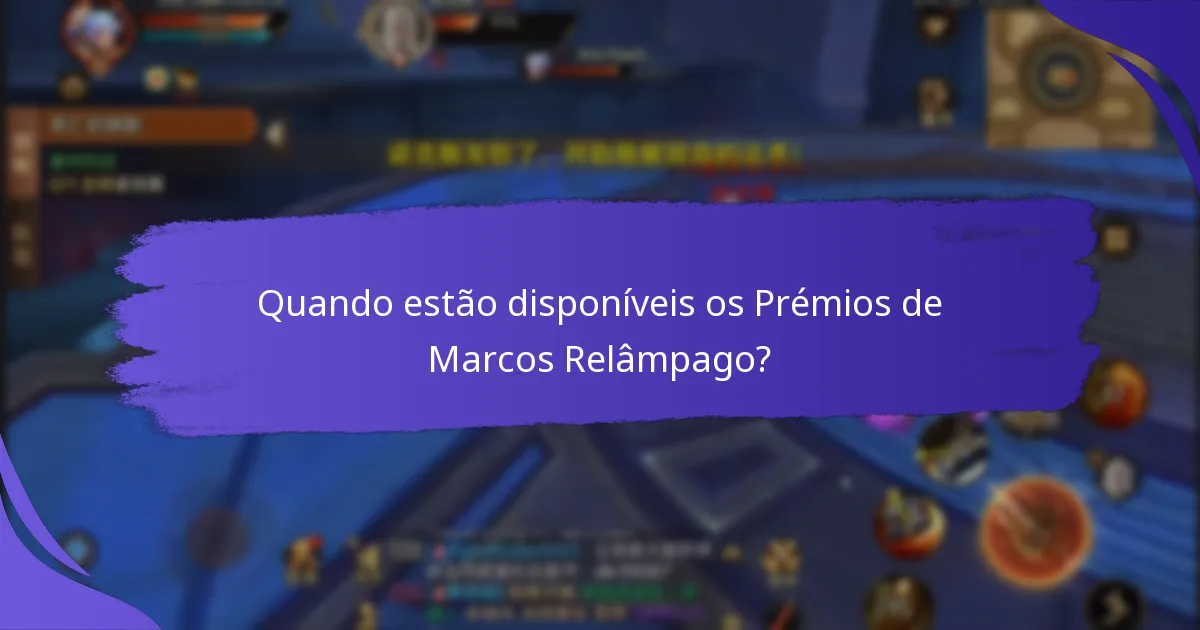 Que estratégias podem ajudar-me a ter sucesso nos Prémios de Marcos Relâmpago?
