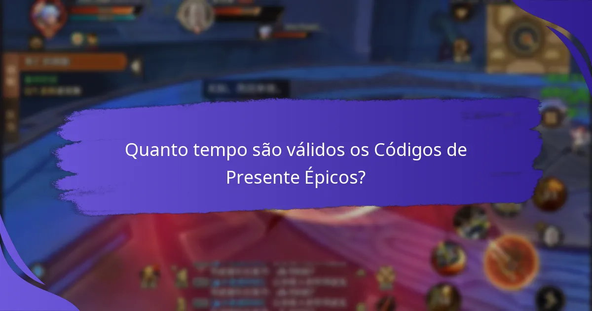 Onde encontrar os últimos Códigos de Presente Épicos?